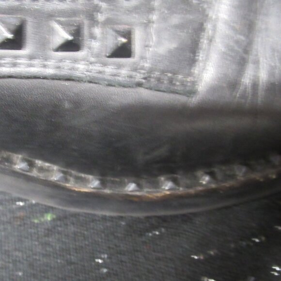 Ash "Xim" Black Leather Studded Lace Up Combat Boots Sz.9/39 - Picture 5 of 13